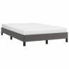 Cadre de lit sans matelas gris 120x190 cm similicuir 