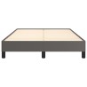 Cadre de lit sans matelas gris 120x190 cm similicuir 