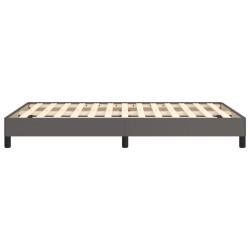 Cadre de lit sans matelas gris 120x190 cm similicuir 