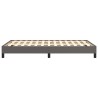 Cadre de lit sans matelas gris 120x190 cm similicuir 