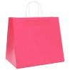 Sacs en papier 250 pcs avec poignées rose 32x22x28 cm 