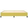 Cadre de lit sans matelas vert 200x200 cm tissu 
