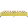 Cadre de lit sans matelas vert 200x200 cm tissu 