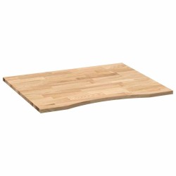 Dessus de bureau non traité bois massif de chêne rectangulaire 
