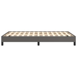 Cadre de lit sans matelas gris 120x190 cm similicuir 