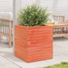 Jardinière cire marron 40x40x46 cm bois de pin massif 