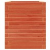 Jardinière cire marron 40x40x46 cm bois de pin massif 