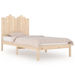 Cadre de lit sans matelas bois massif 