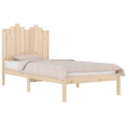 Cadre de lit sans matelas bois massif 