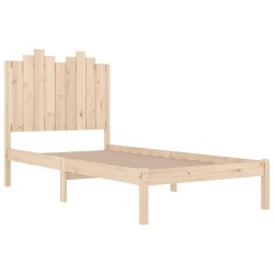 Cadre de lit sans matelas bois massif 