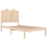 Cadre de lit sans matelas bois massif 