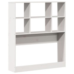 Tête de lit avec rangement blanc 90 cm bois massif de pin 
