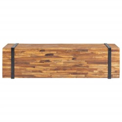 Meuble TV 110x30x32,5 cm Bois de teck massif 