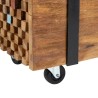 Meuble TV 110x30x32,5 cm Bois de teck massif 