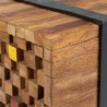 Meuble TV 110x30x32,5 cm Bois de teck massif 