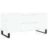 Table basse blanc 102x44,5x50 cm bois d'ingénierie 