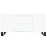 Table basse blanc 102x44,5x50 cm bois d'ingénierie 
