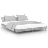 Cadre de lit sans matelas gris béton 120x200 cm 