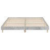Cadre de lit sans matelas gris béton 120x200 cm 