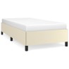 Cadre de lit sans matelas crème 90x190 cm similicuir 