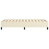 Cadre de lit sans matelas crème 90x190 cm similicuir 