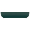 Lavabo de luxe rectangulaire Vert foncé mat 71x38 cm Céramique 