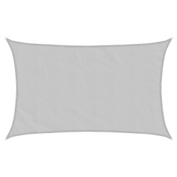 Voile d'ombrage gris clair 8x5 m 100% polyester oxford 