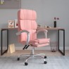 Fauteuil inclinable de bureau Rose Similicuir 