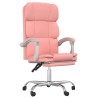 Fauteuil inclinable de bureau Rose Similicuir 