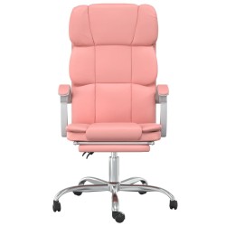 Fauteuil inclinable de bureau Rose Similicuir 