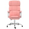 Fauteuil inclinable de bureau Rose Similicuir 