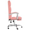 Fauteuil inclinable de bureau Rose Similicuir 