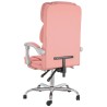 Fauteuil inclinable de bureau Rose Similicuir 