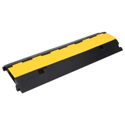 Rampes de protection de câble 2 canaux 2 pcs 100 cm caoutchouc 