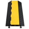 Rampes de protection de câble 2 canaux 2 pcs 100 cm caoutchouc 