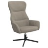 Chaise de relaxation Gris clair Velours 