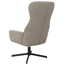 Chaise de relaxation Gris clair Velours 