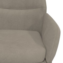 Chaise de relaxation Gris clair Velours 