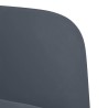 Fauteuil avec accoudoirs gris foncé 54 cm velours 
