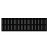 Tête de lit murale Noir 204x3x60 cm Bois massif de pin 