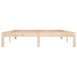 Cadre de lit sans matelas bois massif 150x200 cm 