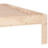 Cadre de lit sans matelas bois massif 150x200 cm 