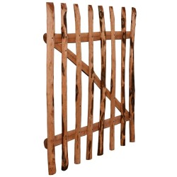 Portillon de clôture Bois de noisetier imprégné 100x120 cm 