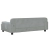 Lit pour chien gris clair 90x53x30 cm velours 