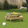 Table de pique-nique pour enfants bois de pin imprégné 