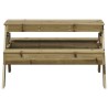 Table de pique-nique pour enfants bois de pin imprégné 