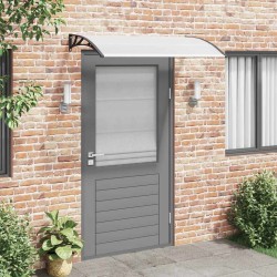 Auvent de porte Noir et transparent 150x75 cm PC 