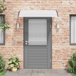 Auvent de porte Noir et transparent 150x75 cm PC 