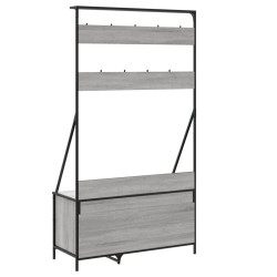 Porte-vêtements et rangement des chaussures sonoma gris 