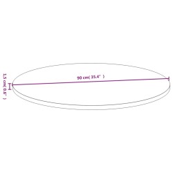 Dessus de table Ø90x1,5 cm bambou 